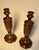 Wood Early 20th Century English Traditional Empire Solid Oak Wood Candlesticks, a Pair For Sale - Image 7 of 12