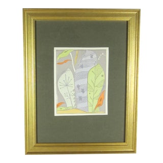 1931 German Cubist Lithograph / Nature For Sale