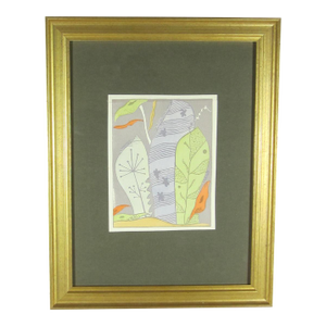 1931 German Cubist Lithograph / Nature