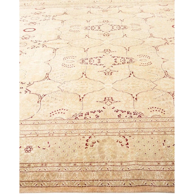Solo Rugs Mogul, One-of-a-Kind Hand-Knotted Area Rug in Beige, 8' 10" x 12' 9" For Sale - Image 4 of 8