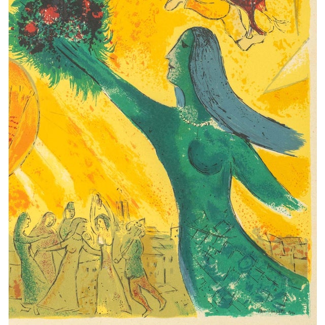 After Marc Chagall "La Danse" Lithograph in Colors For Sale In New York - Image 6 of 8