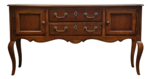 Late 20th Century Hickory White Solid Cherry Traditional Style 68" Sideboard Buffet