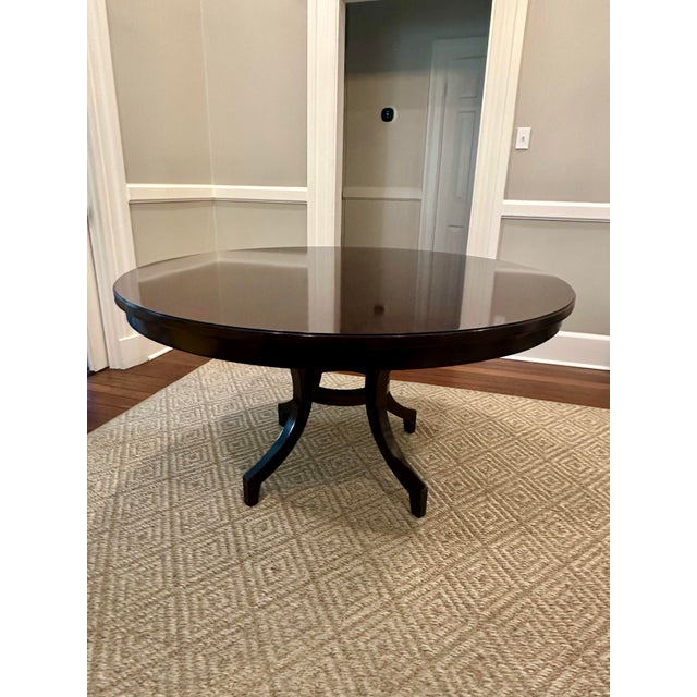 Mahogany Dining Table With Ebony Inlay. For Sale In Monterey, CA - Image 6 of 10