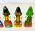 Vintage Boho Chic Folk Art Russian Hand Crafted Christmas Ornaments - Set of 6, Small. For Sale - Image 10 of 10