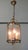 1920s Vintage Round Art Deco Brass and Glass Lantern, 1920 For Sale - Image 5 of 8