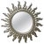 Wood Mid-Century Modern Sun Mirror in Silver Bath Wood, 1960 For Sale - Image 7 of 7