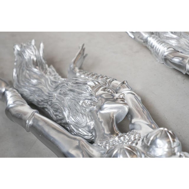 Large Art Deco Sculptures Recovered from 1990s Cruise Ship, Resin, Set of 2 For Sale - Image 17 of 18