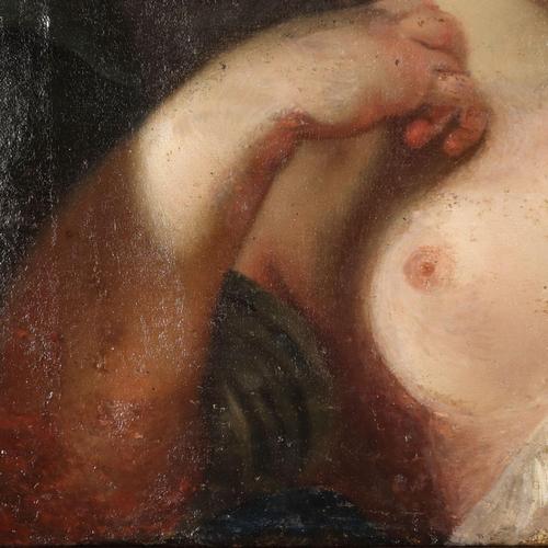 Sleeping Venus, 1700s, Oil on Canvas, Framed For Sale - Image 5 of 10
