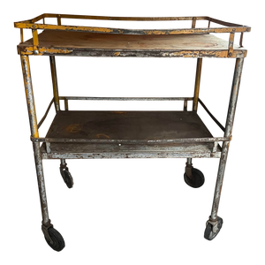 Late 20th Century Vintage Metal Cart