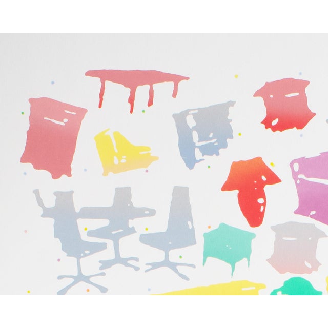 1982 “Furniture Dense Point” Serigraph Print by Roger Benedetti For Sale In Indianapolis - Image 6 of 8