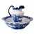Intage Victoria Ware Ironstone Blue & White Ewer Pitcher & Wash Basin Set – 2 Pieces For Sale