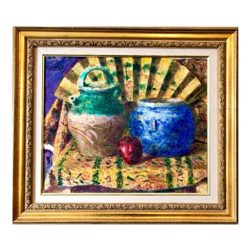 Yoshio Aoyama, Japanese Fauvist Colorful Oil Painting
