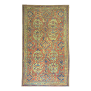 Oversize Antique Turkish Oushak Rug, 10'11'' X 22'4''