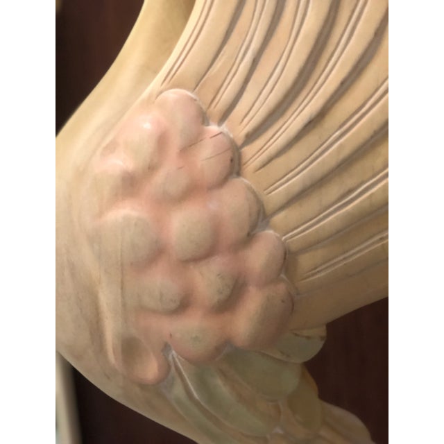 Large Hand Carved Wooden Swan Sculpture | Floor Standing For Sale - Image 4 of 12