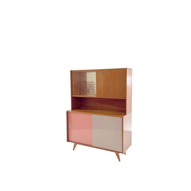 Vintage U-452 Cabinet with Display Case and Bar by Jiri Jiroutek, 1960s For Sale - Image 11 of 13