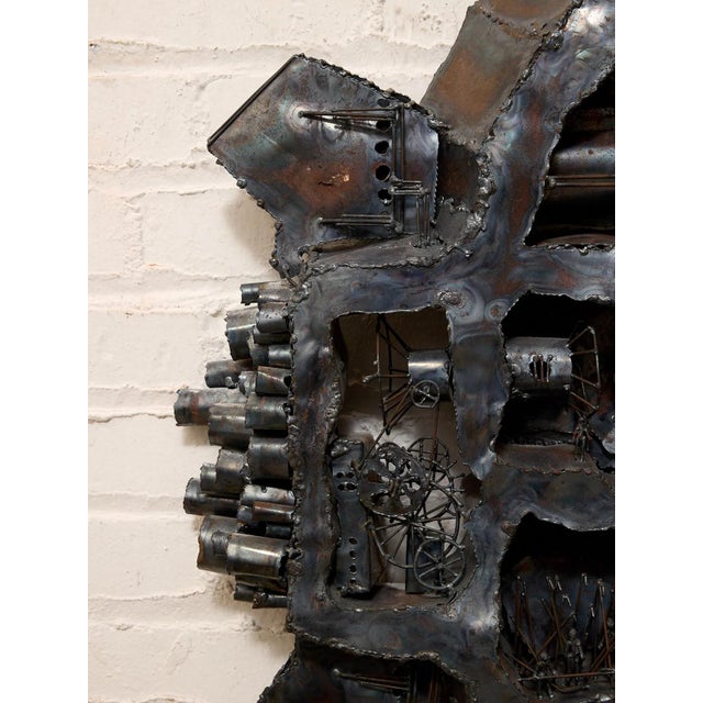 American Vintage Metal Assemblage Sculpture For Sale - Image 3 of 10