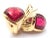 Metal Vintage Bulgari Bvlgari Pink Tourmaline Yellow & White Gold Earrings, Pair For Sale - Image 7 of 12