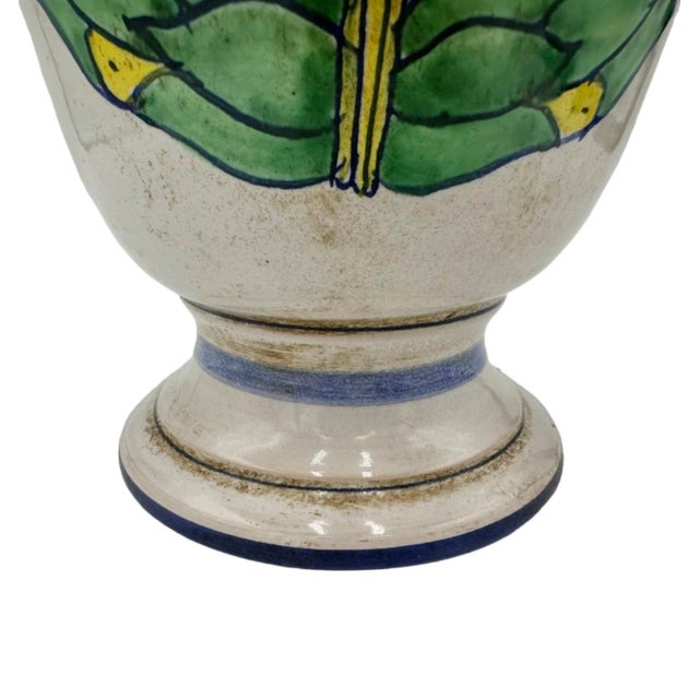White Vintage Frankincense Olibanum Ceramic Covered Urn Jar Italy For Sale - Image 8 of 12