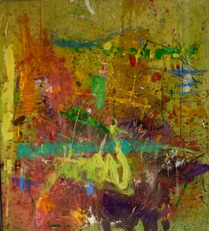 Early 21st Century Abstract Expressionist Painting