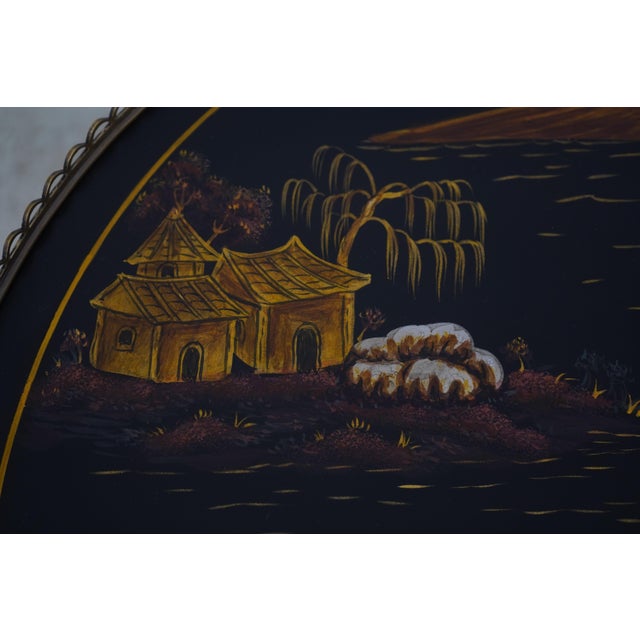 Maitland Smith 89-1016 Chinoiserie Round Table For Sale - Image 11 of 12