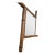 Vintage French Petite Faux Bamboo Beveled Wall Mirror For Sale