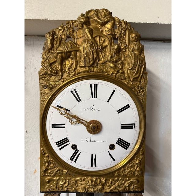 Late 20th Century A Late 19th Century Morbier Works for a Tall Case Clock From Boivin at Chateauroux. For Sale - Image 5 of 13