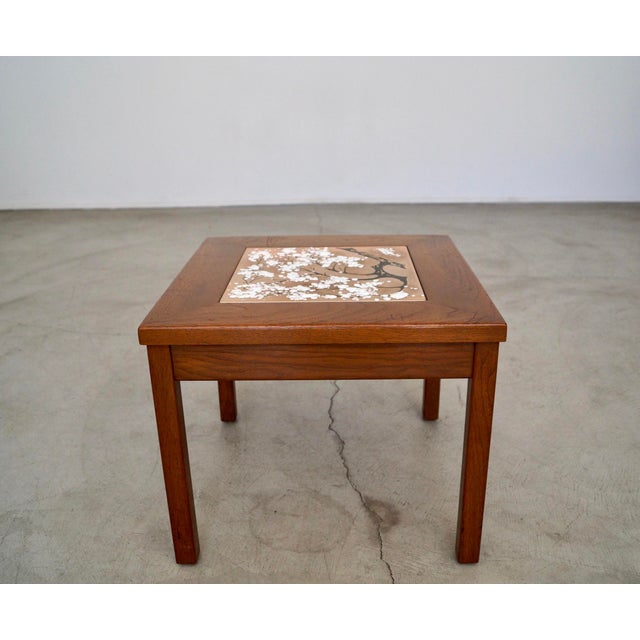 1960’s Mid-Century Modern John Keal Side Table for Brown Saltman For Sale In Los Angeles - Image 6 of 12
