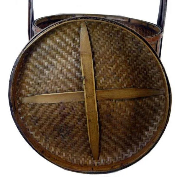 Chinese Woven Wedding Basket For Sale In New York - Image 6 of 10