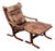 Mid Century Danish Modern Lounge Chair Brown Leather Ingmar Relling Westnofa Arm For Sale