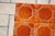 1910s 1910s Portuguese Art Deco Glazed Tiles Set of 30 Large Amber Brown Geometric Antique For Sale - Image 5 of 18