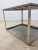 Metal Mitchell Gold + Bob Williams Travertine and Brass / Bronze Side Table For Sale - Image 7 of 12