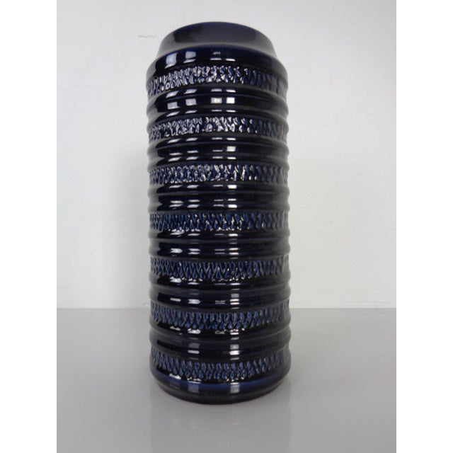 Dark Blue E4-30 Ceramic Vase from Carstens Tönnieshof, Germany, 1960s For Sale - Image 4 of 16