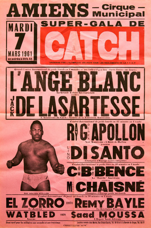 Super-Gala De Catch Amiens Original Wrestling Poster, 1961