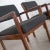 Vintage Modern Armchairs Black & Walnut Tone Wood by Haworth - A Pair For Sale - Image 9 of 13