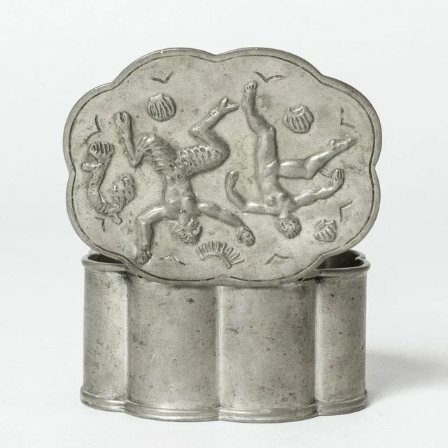 Vintage Pewter Box from Herman Bergman, 1929 For Sale - Image 6 of 7
