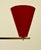 1960s Pendant Lamp with Two Shades in Red and Brass, Czechoslovakia, 1960s For Sale - Image 5 of 12