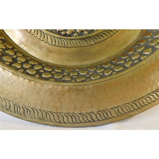 1980s Large Round John Richards Brutalist Metal Tray or Wall Charger For Sale - Image 5 of 9