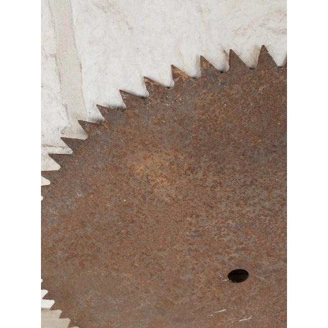 Industrial Antique MIll Saw Blade For Sale - Image 3 of 4