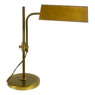 Vintage Brass Table Lamp from Fischer Leuchten, 1970s For Sale