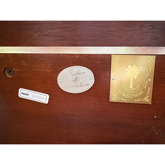 1990s Baker Charleston Mahogany Dining Table For Sale - Image 15 of 15