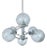 Vintage Sputnik Chandelier in Glass and Chrome, 1970s For Sale
