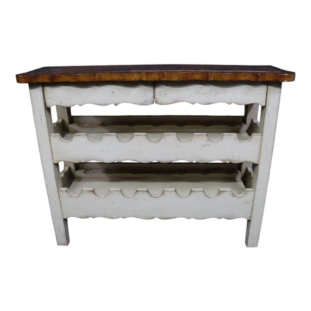 Century Country French Cream & Maple Wine Server For Sale