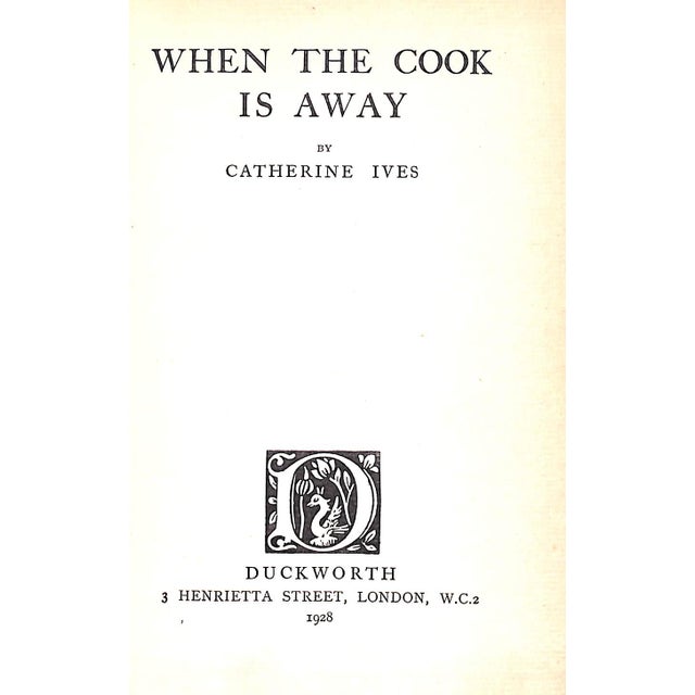 Traditional "When the Cook Is Away" 1928 Ives, Catherine For Sale - Image 3 of 8