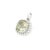 Contemporary Sparkling 6.3 Carat Green Amethyst Statement Charm Pendant Made in Pure Silver For Sale - Image 3 of 10