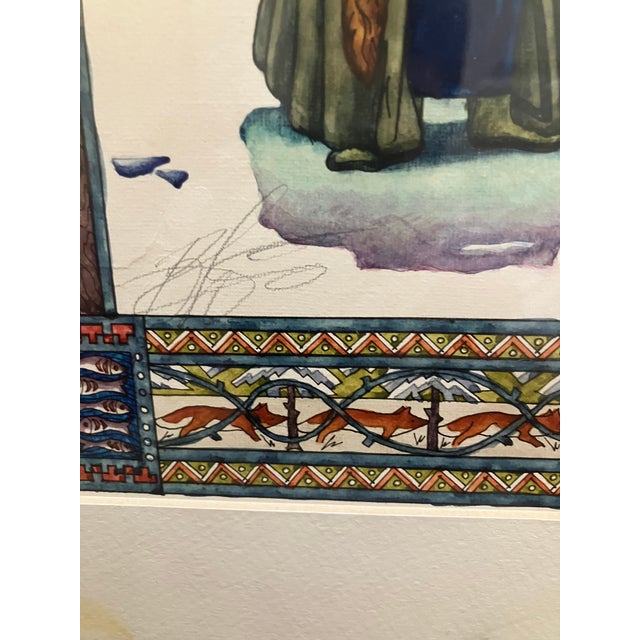 Art Nouveau After Ivan Bilibin “The Fox Hunter” For Sale - Image 3 of 5