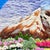 Art Deco Blooming Valley & Snow Peak - Hand-Embroidered Wall Art For Sale - Image 3 of 14