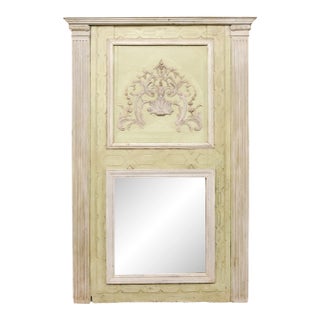 19th Century Italian 5.5 Ft Tall Nicely Decorated Mirror For Sale