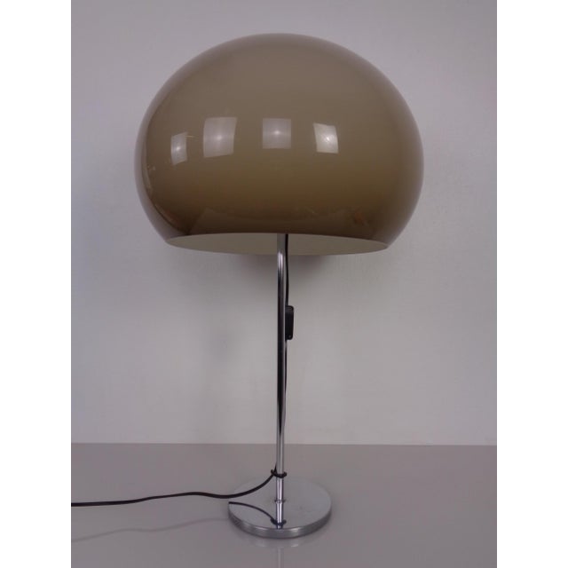 Metal Chrome-Plated Plastic Table Lamp, Italy, 1960s For Sale - Image 7 of 18