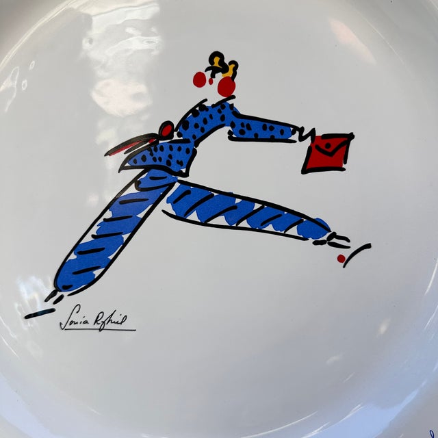 Large Porcelain Plate by Sonia Rykiel, France, 1990s For Sale - Image 11 of 18