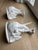 Ceramic Vintage Italian White Glazed Elephant Head Wall Shelves / Brackets, Pair For Sale - Image 7 of 12